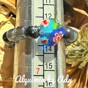 Alquimia Colorful Heart Ring